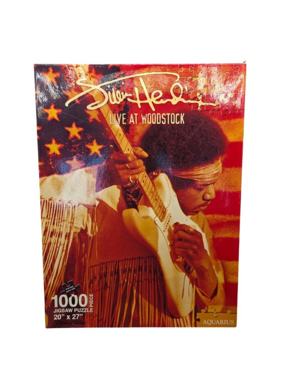 Jimi Hendrix Live At Woodstock 1000 Piece Jigsaw Puzzle 20" x 27" By Aquarius